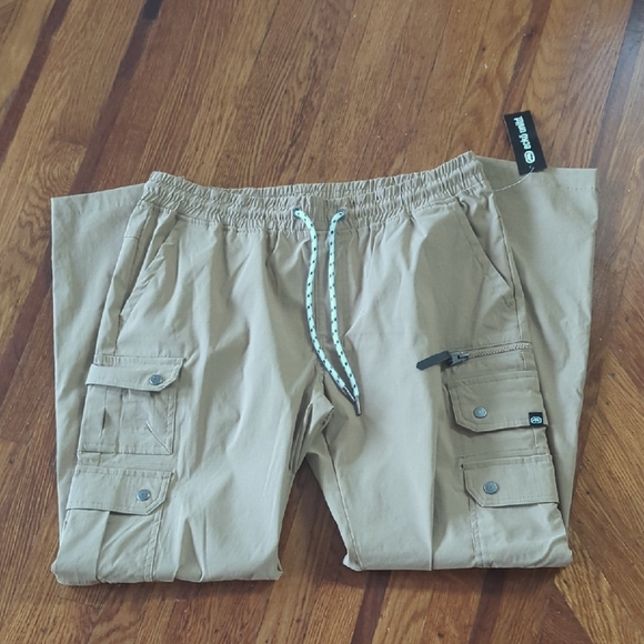 Ecko Unlimited Other - Men's Eckco Unlimited Tan Cargo Pants with Drawstring Size L